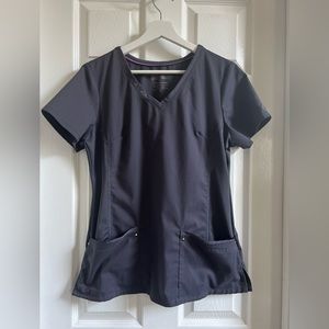 Purple Label by Healing Hands Scrub Set - pewter